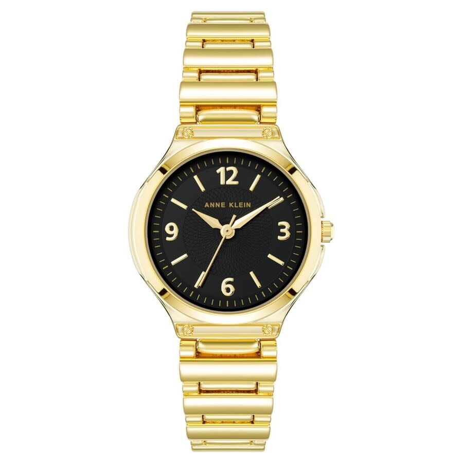 Anne Klein Classic Quartz Black Dial Ladies Watch AK/3812BKGB