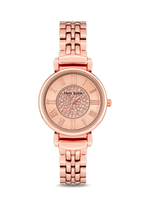 Anne Klein Classic Rose Gold-tone Dial Ladies Watch AK/3872RGRG