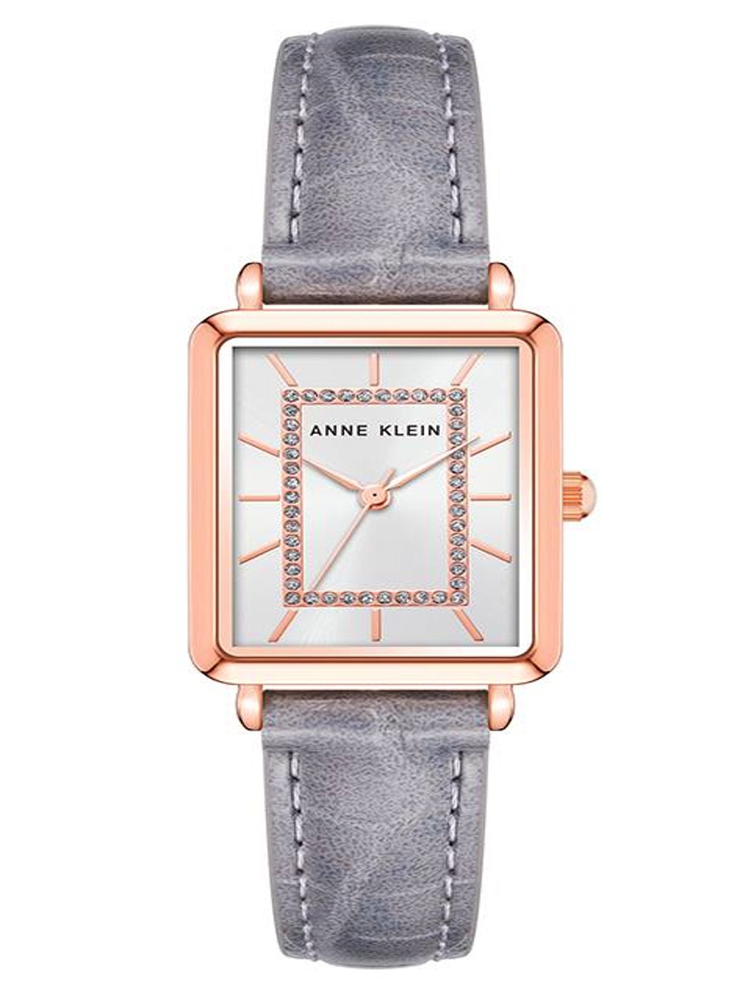 Anne Klein Classic Silver-tone Dial Ladies Watch AK/3820RGGY