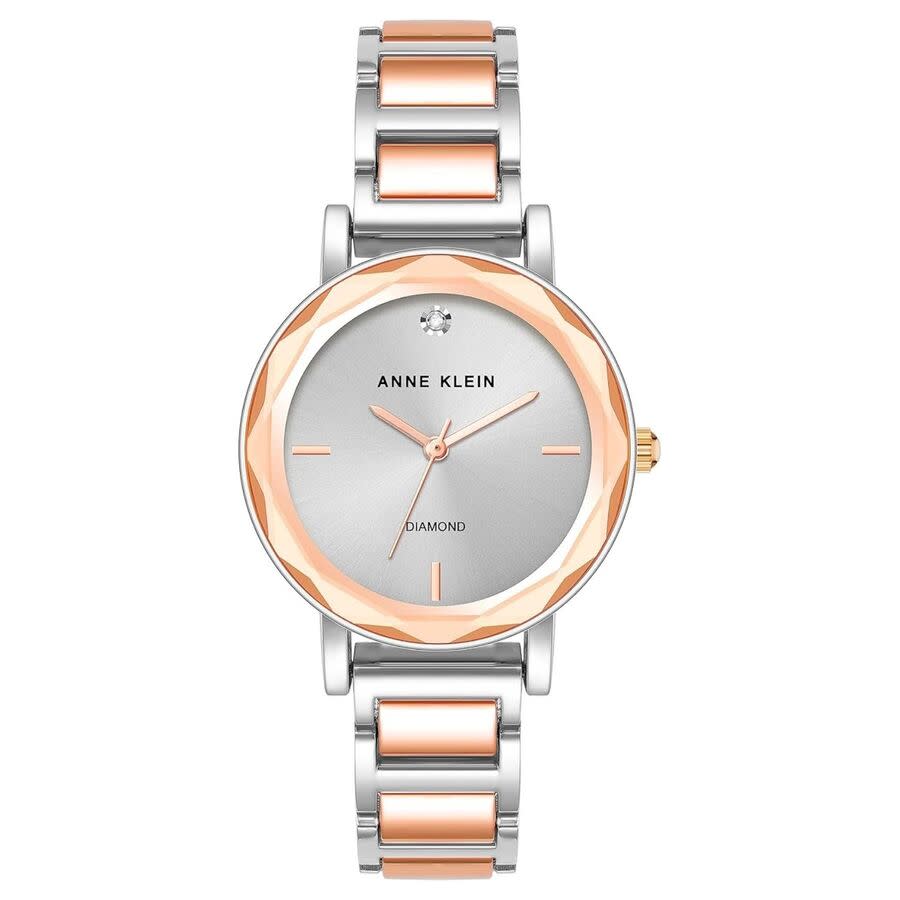 Anne Klein Classic Silver-tone Dial Ladies Watch AK/3967SVRT