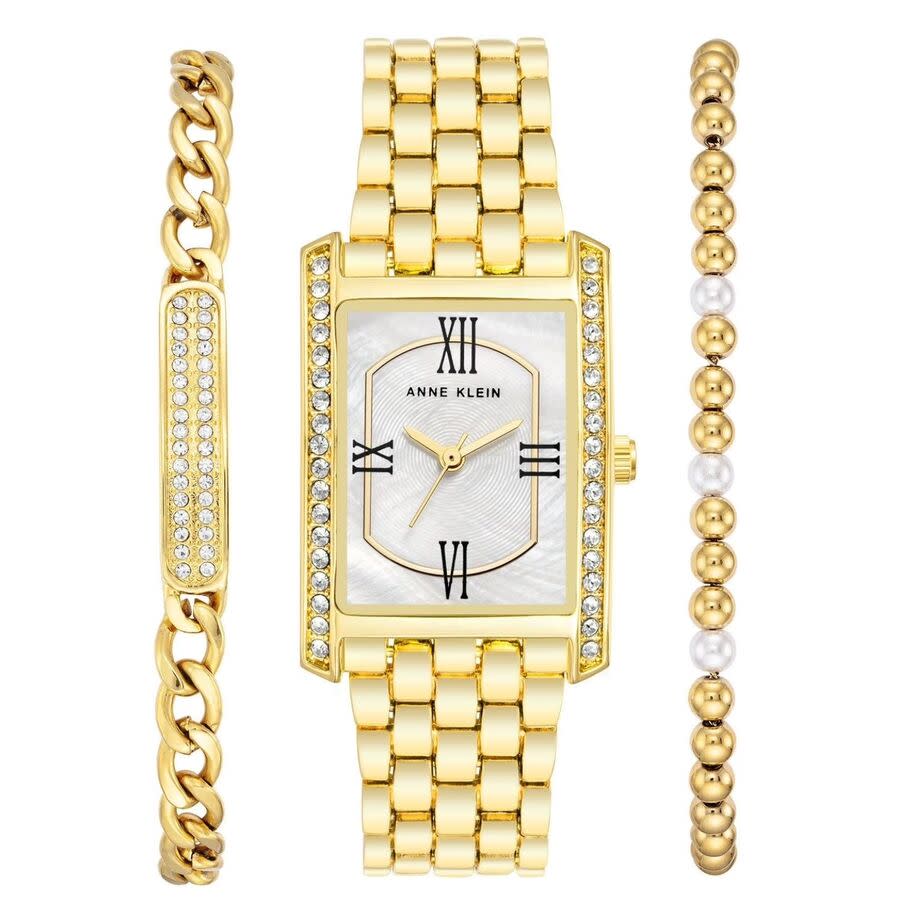 Anne Klein Classic White Dial Ladies Watch AK/3990WRST