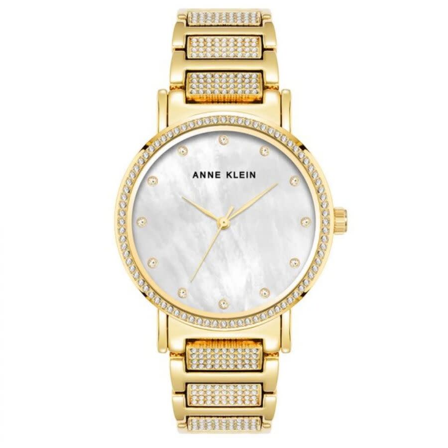Anne Klein Classic White Dial Ladies Watch AK/4004MPGB