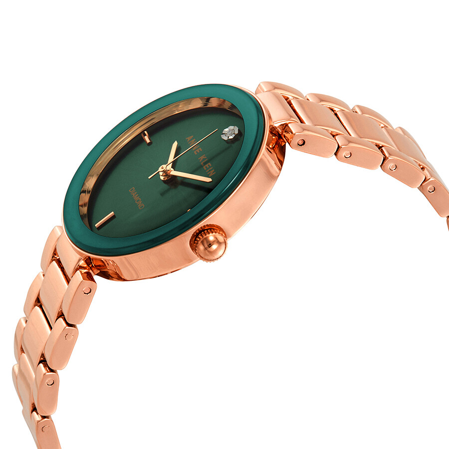 Anne Klein Green Dial Ladies Watch AK/1362GNRG Anne Klein Watches