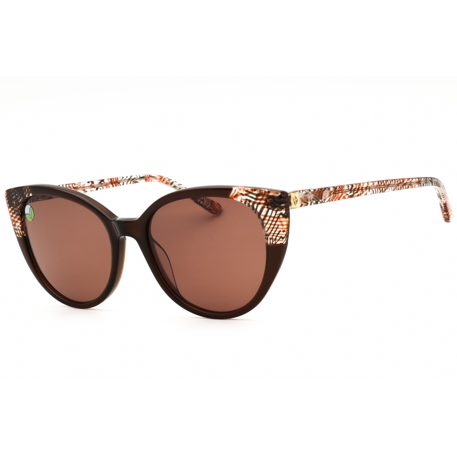 Anne Klein Ladies Black Cat Eye Sunglasses Ak7099 In ["grey"]