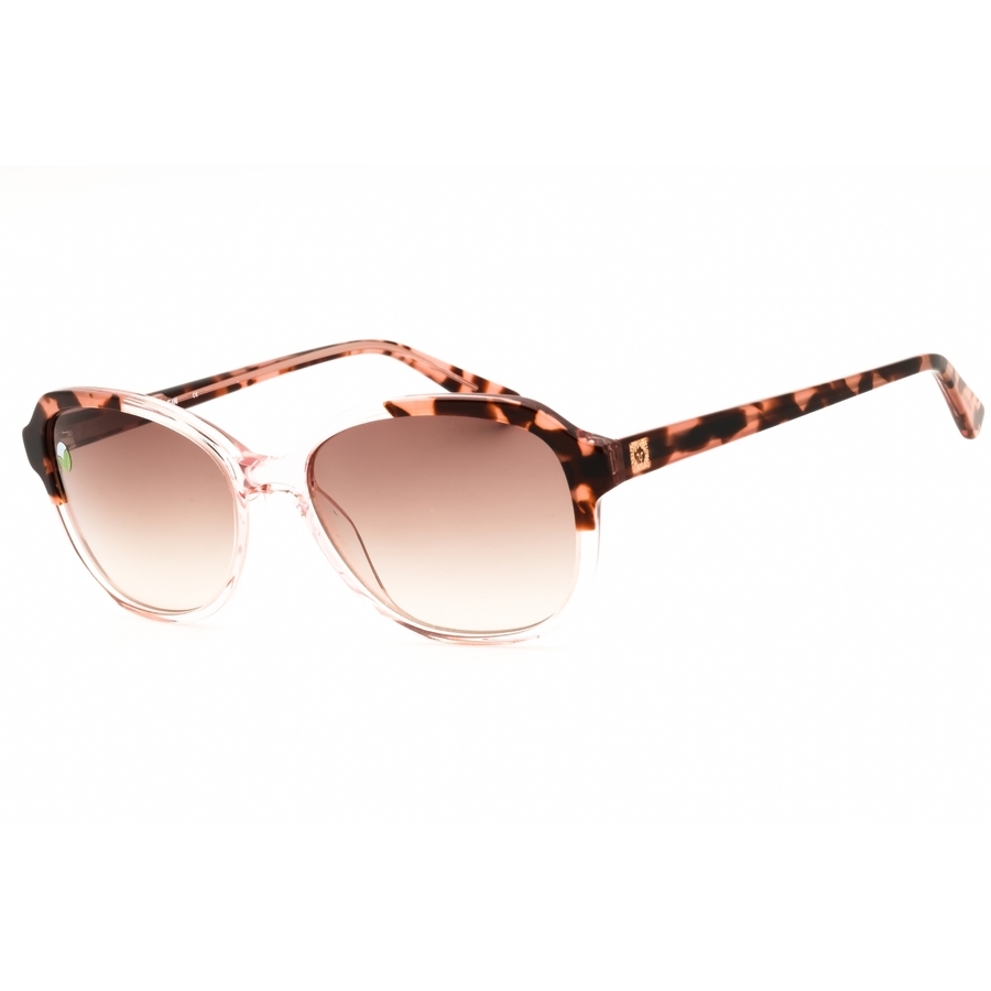 Anne Klein Ladies Transparent Oval Sunglasses Ak7078 In ["white"]