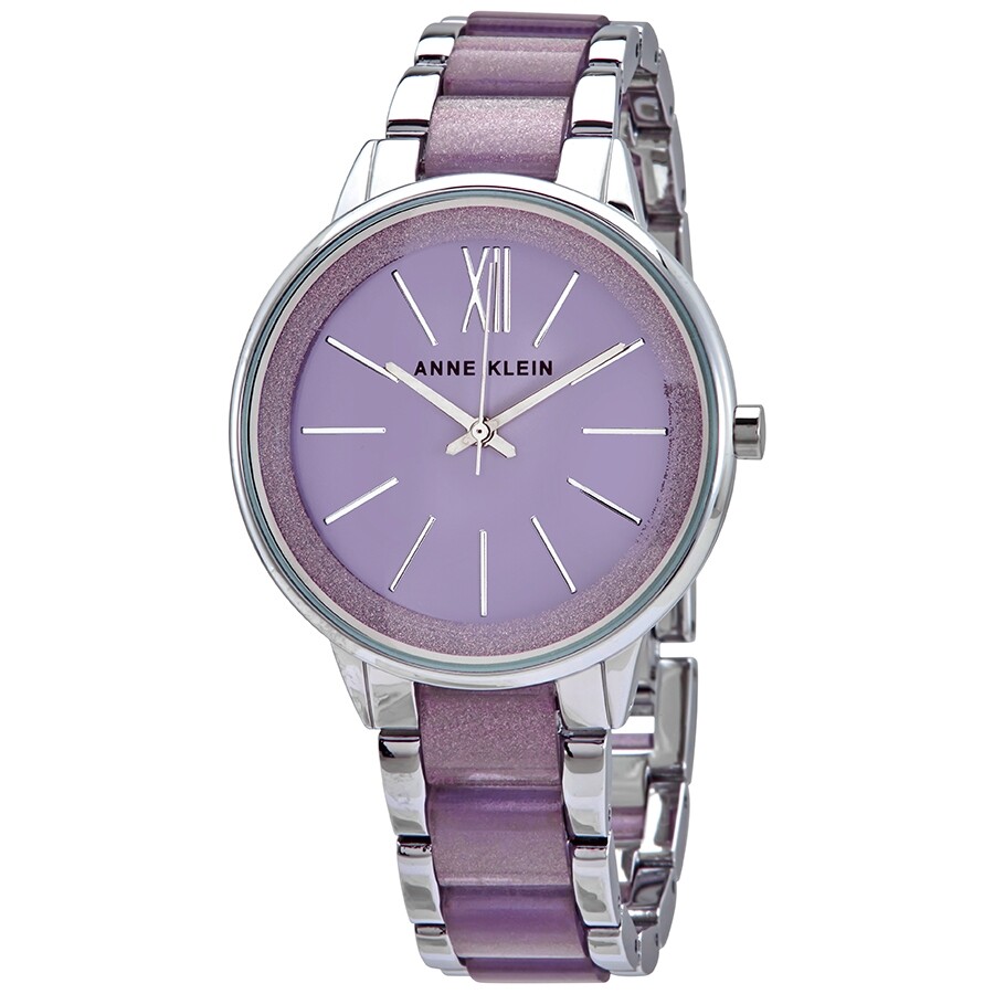 Anne Klein Lavender Dial Ladies Watch 1413LVSV 086702634743 Watches