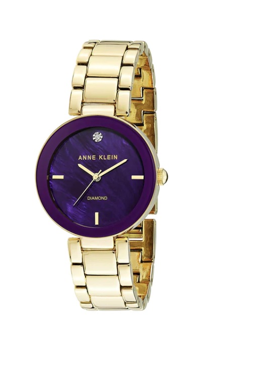 Anne Klein New York Purple Dial Ladies Watch AK/1362PRGB