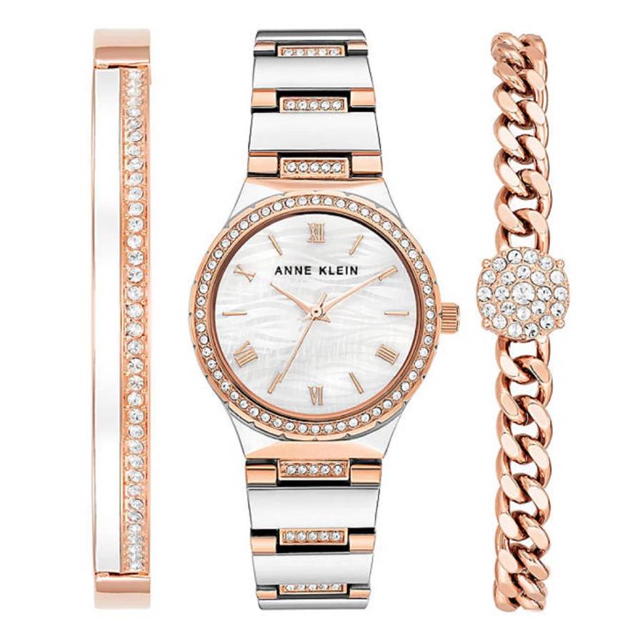 Anne Klein Women\'s Watch AK-4051 Quartz Mother of Pearl Dial Two Tone Steel 32mm Anne Klein Women main image 2