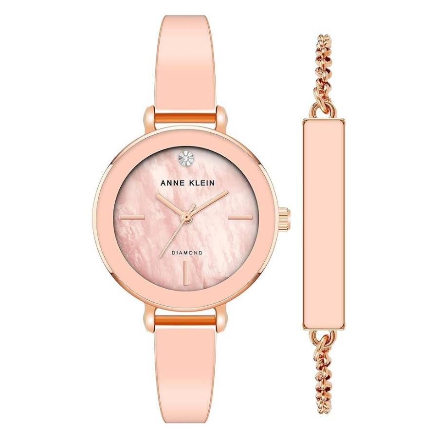 Anne Klein Women’s Bracelet Watch in Rose Gold OS Petite Hexagonal Bracelet Watch | Anne Klein main image 3