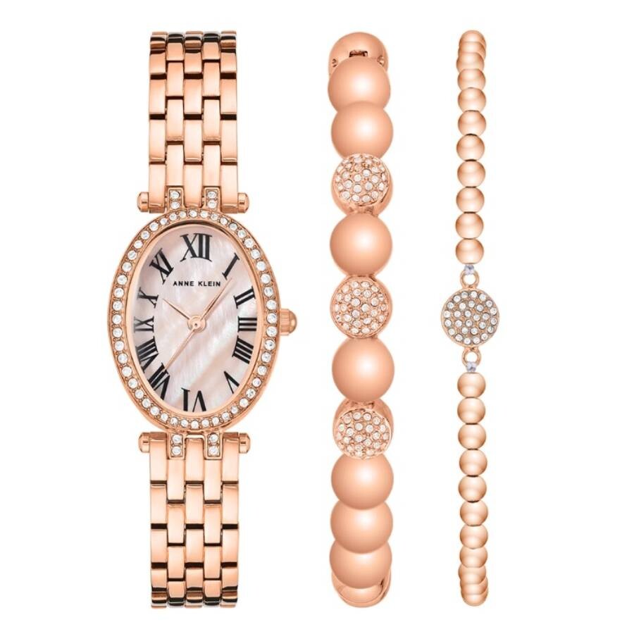 Anne Klein Quartz Mother of Pearl Dial Ladies Watch and Bracelet