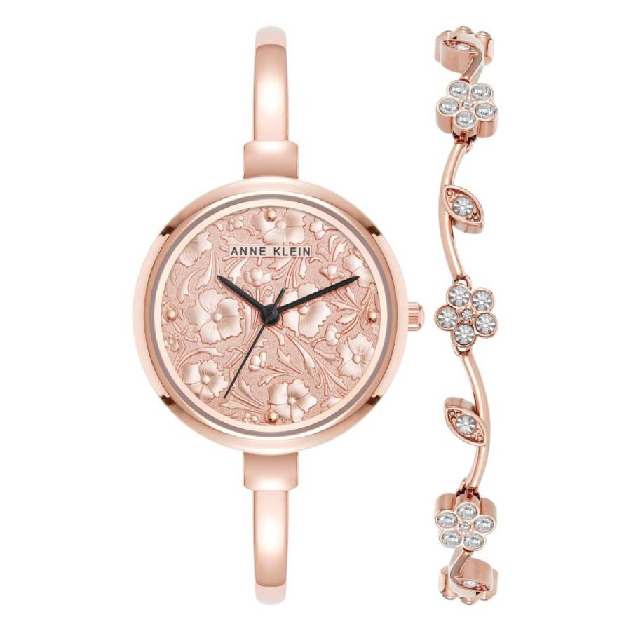 Anne Klein Rose Gold Watch and Bracelet Trio Amazon.com: Anne Klein Women main image 3