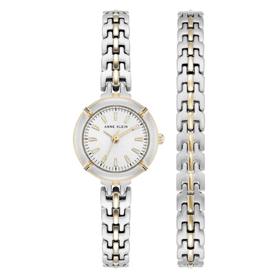 Anne Klein Quartz Silver Dial Ladies Watch and Bracelet Set  display picture 1