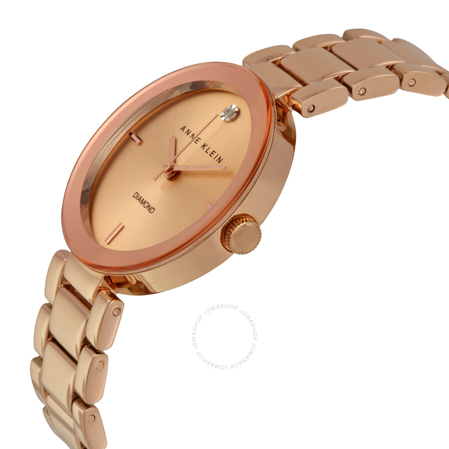 Anne Klein Rose Dial Rose Goldtone Ladies Watch 1362RGRG Anne Klein