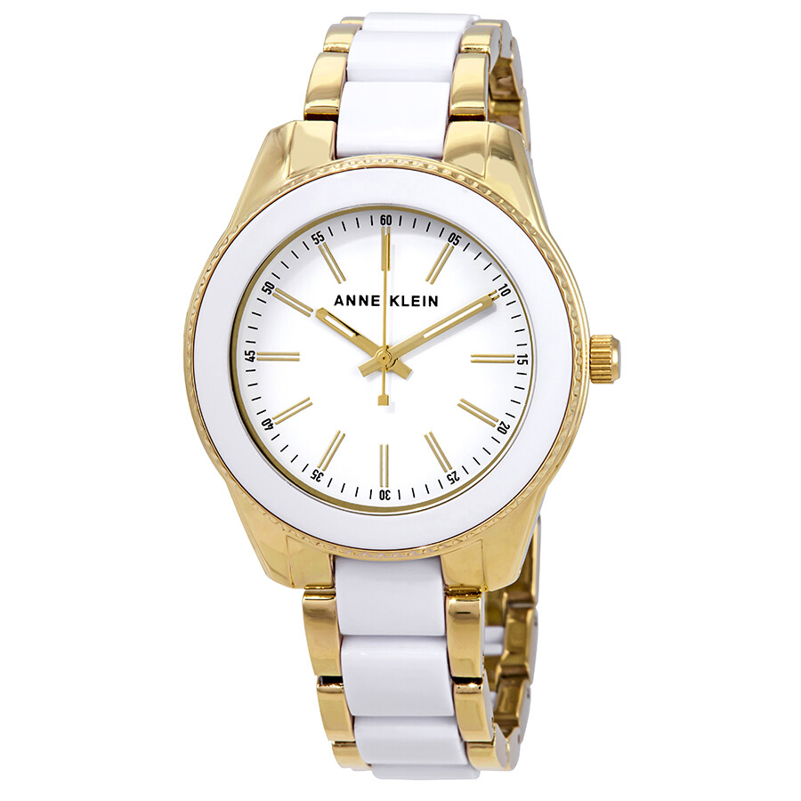 Anne Klein Trend White Dial Ladies Watch AK/3214WTGB 086702617418 ...