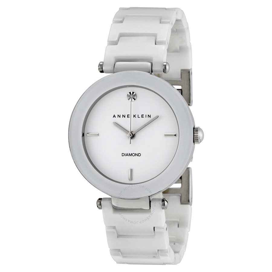 Anne Klein White Dial White Ceramic Ladies Watch 1019WTWT - Anne Klein ...