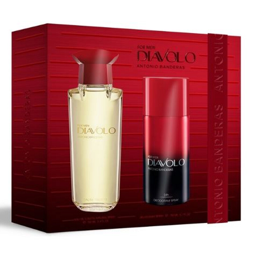 Antonio Banderas Diavolo Gift Set Fragrances 8411061044988 In Green