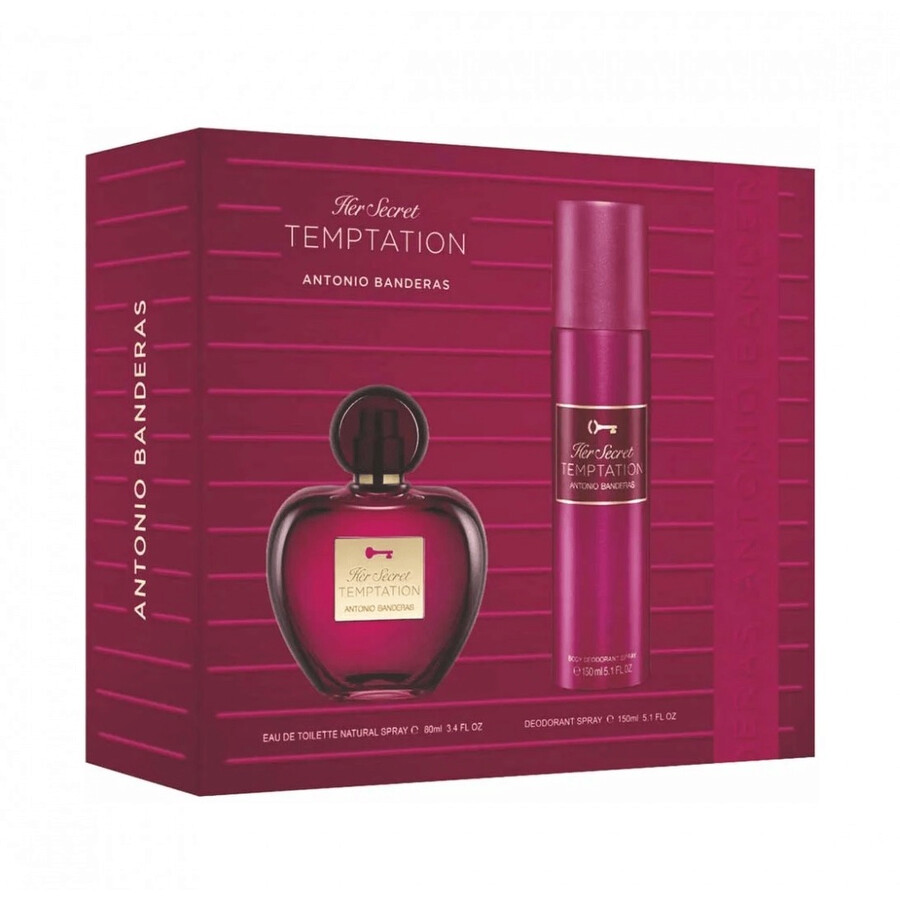 Antonio Banderas Ladies Her Secret Temptation Gift Set Fragrances
