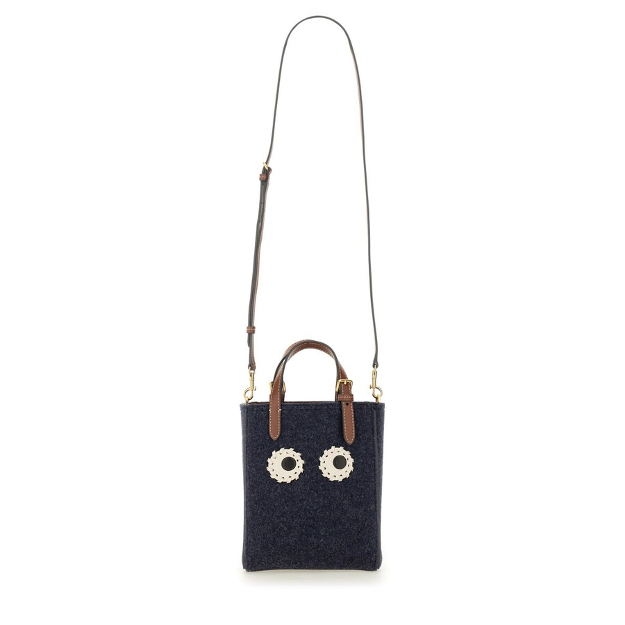 Anya Hindmarch Mini Eyes Tote Bag In Black