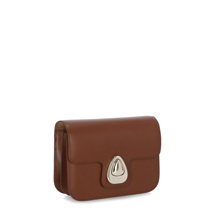 Apc A.p.c. Astra Small Shoulder Bag In Brown