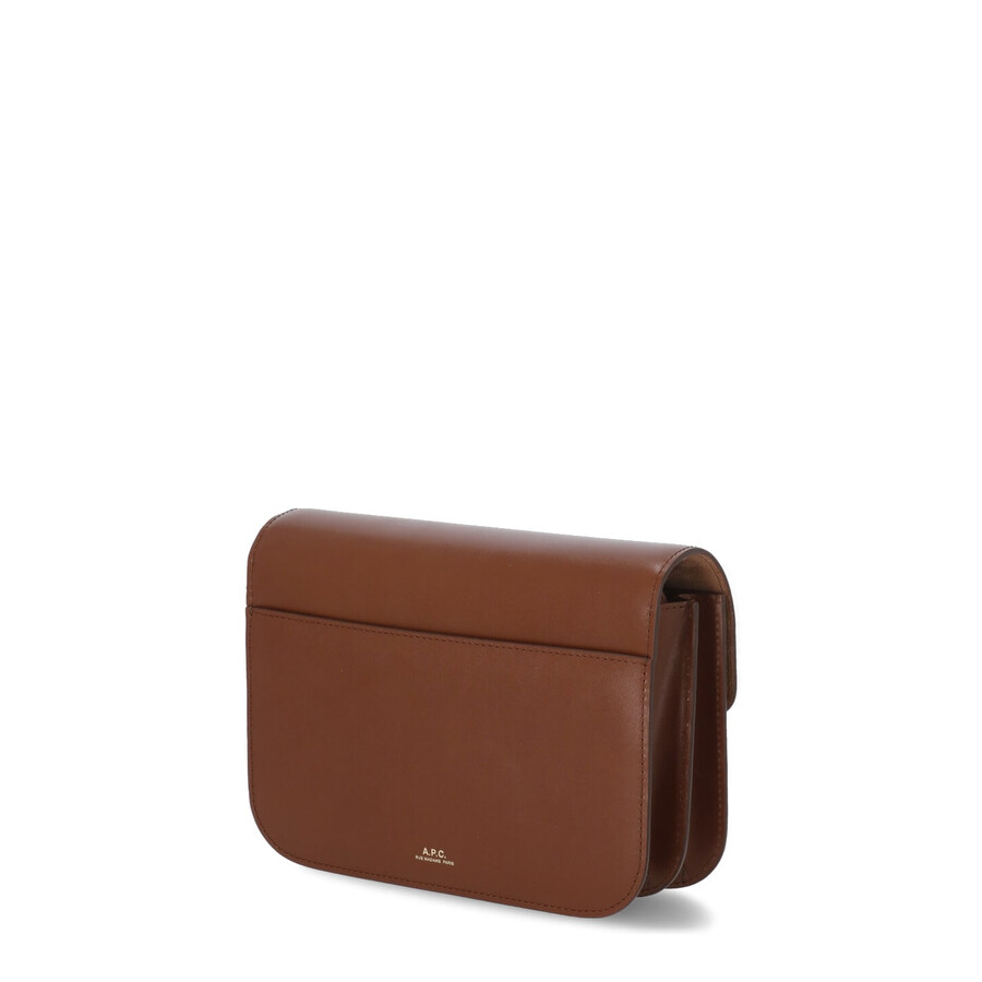 Apc A.p.c. Astra Small Shoulder Bag In Brown