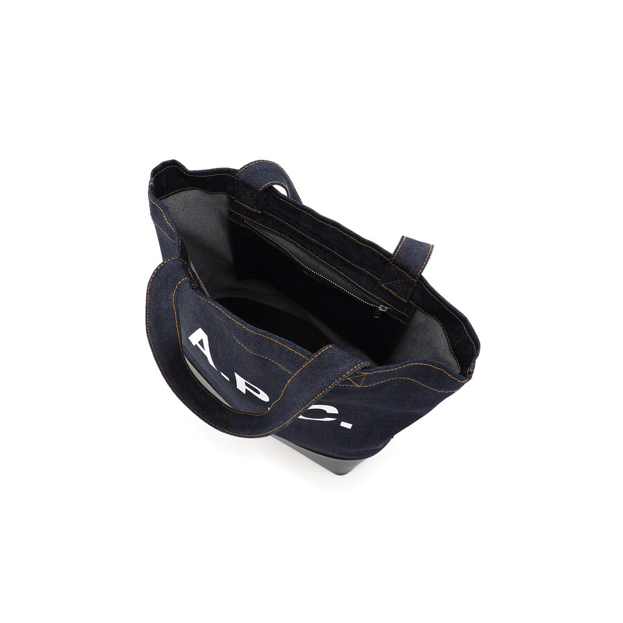 Apc A.p.c. Axelle Denim Tote Bag In Blue