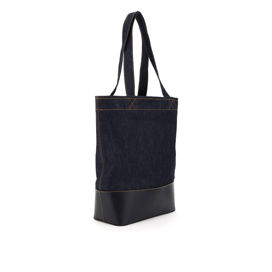 Apc A.p.c. Axelle Denim Tote Bag In Blue