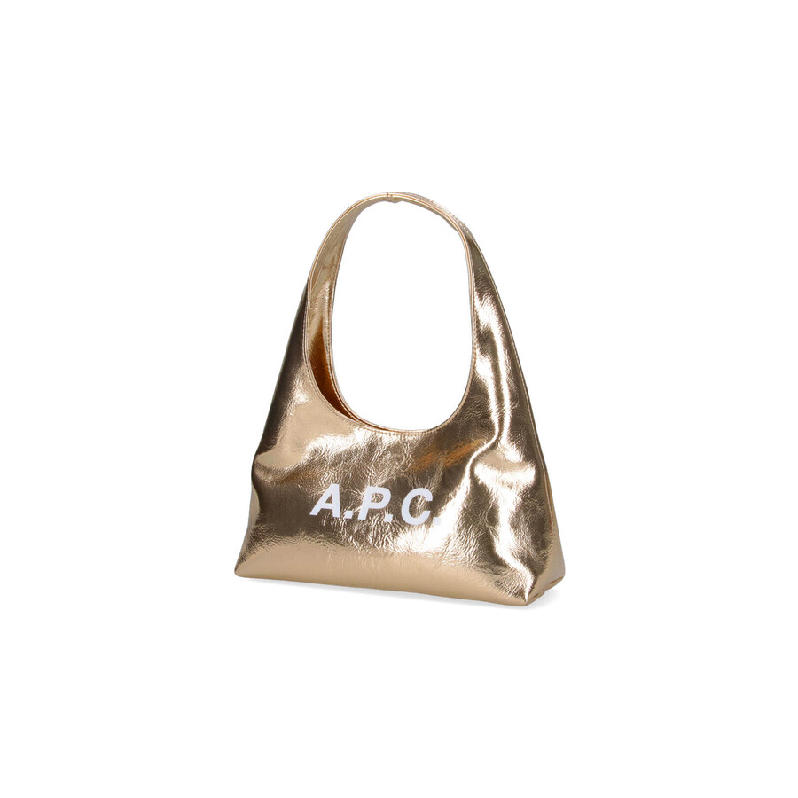 Apc A.p.c. Baby Ninon Small Shoulder Bag In Gold