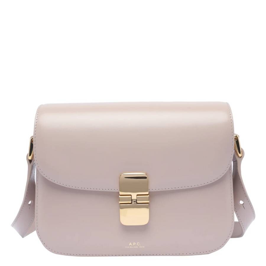 Apc A.p.c. Grace Small Bag In Smooth Calfskin Leather In Pink