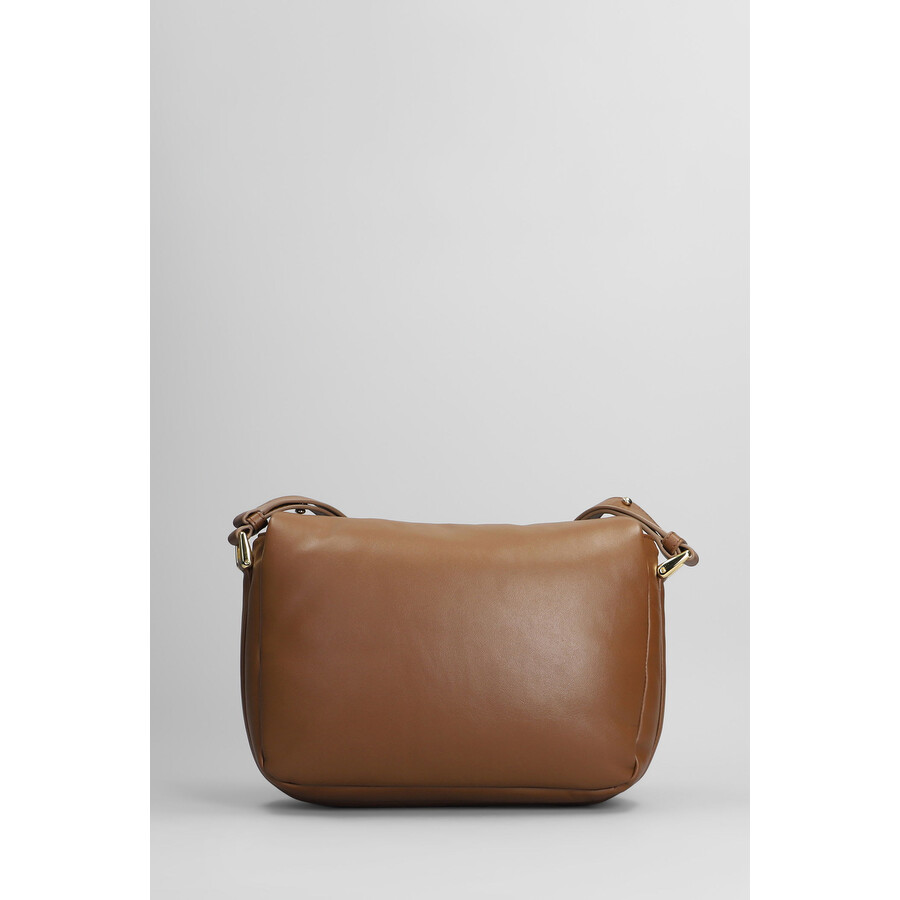 Apc A.p.c. Grace Soft Shoulder Bag In Brown Leather In Brown