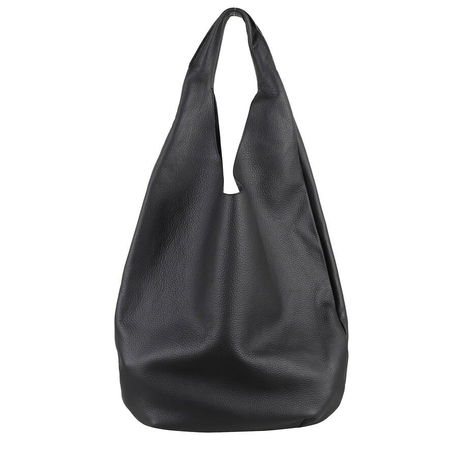 Apc Soft Grained Leather Slouchy Shoulder Bag In Black