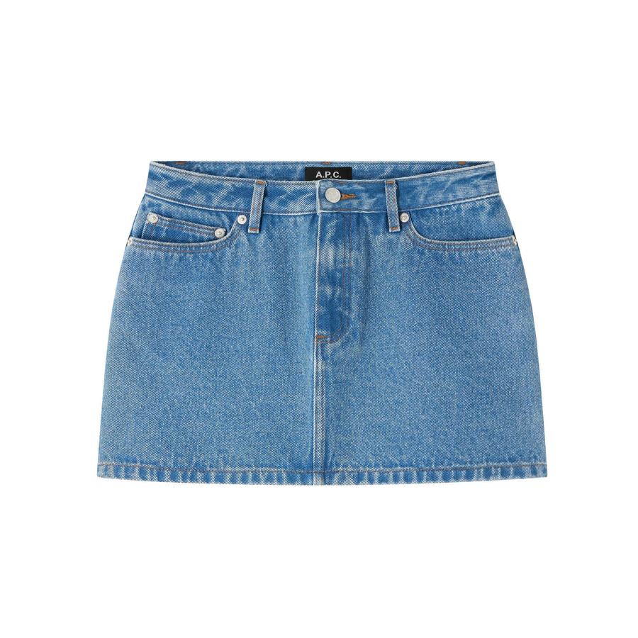 Mini-Jupe Demin Skirt, Brand Size 38 ( US Size 6 )