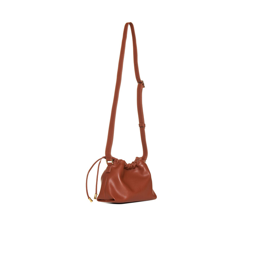 Apc A.p.c. Ninon Logo Embossed Mini Shoulder Bag In Brown