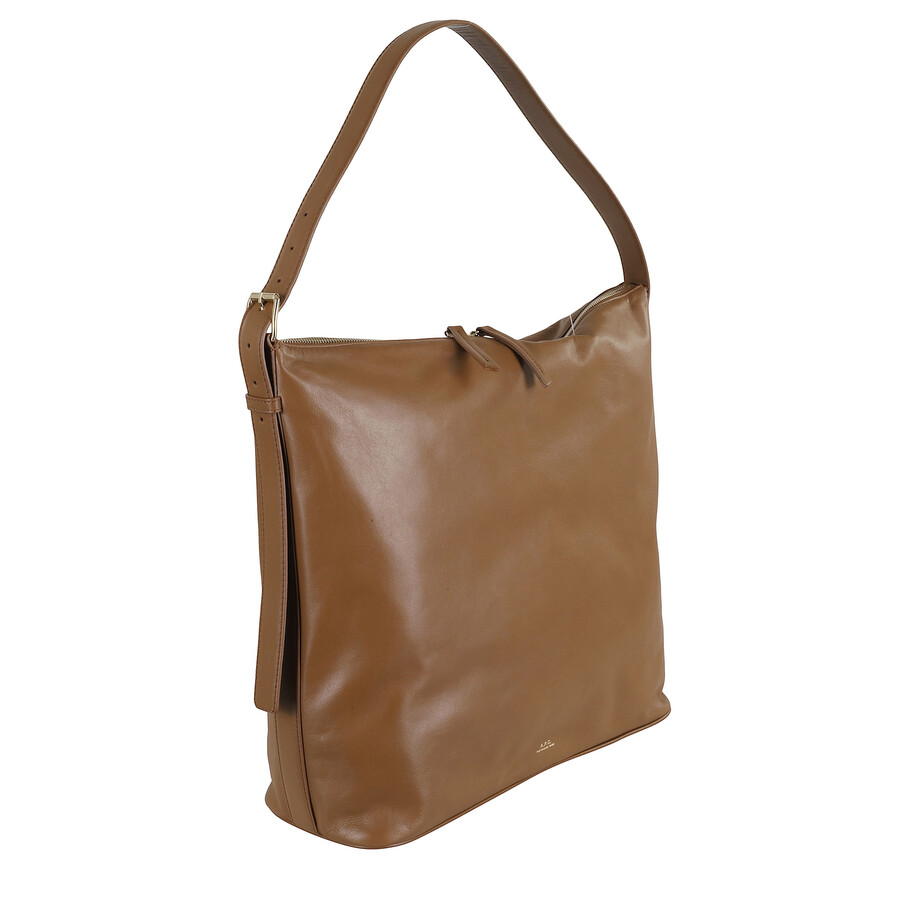 Apc A.p.c. Sac Vera Maxi Shoulder Bag In Brown