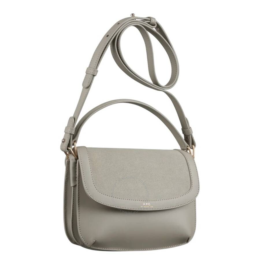 Apc A.p.c. Sarah Mini Leather Shoulder Bag In Brown