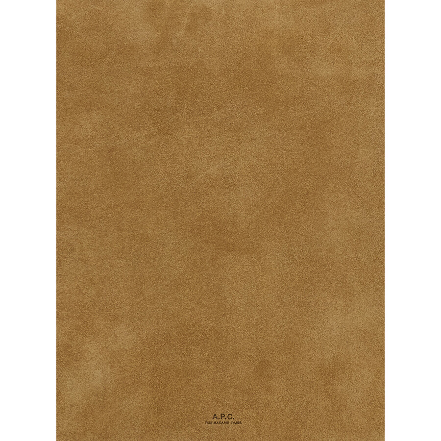 Apc A.p.c. Vera Beige Shoulder Bag With Top Handle And Zip Closure In Suede In Multi