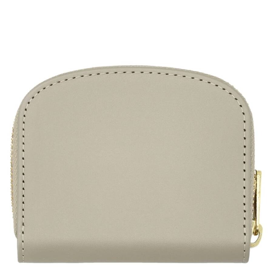 Apc A.p.c. Vert Taupe Demi-lune Mini Compact Coin Purse In Brown