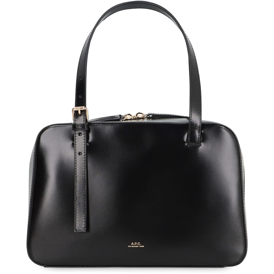 Apc A.p.c. Black Shoulder Bag With Versatile Carrying Options In Black