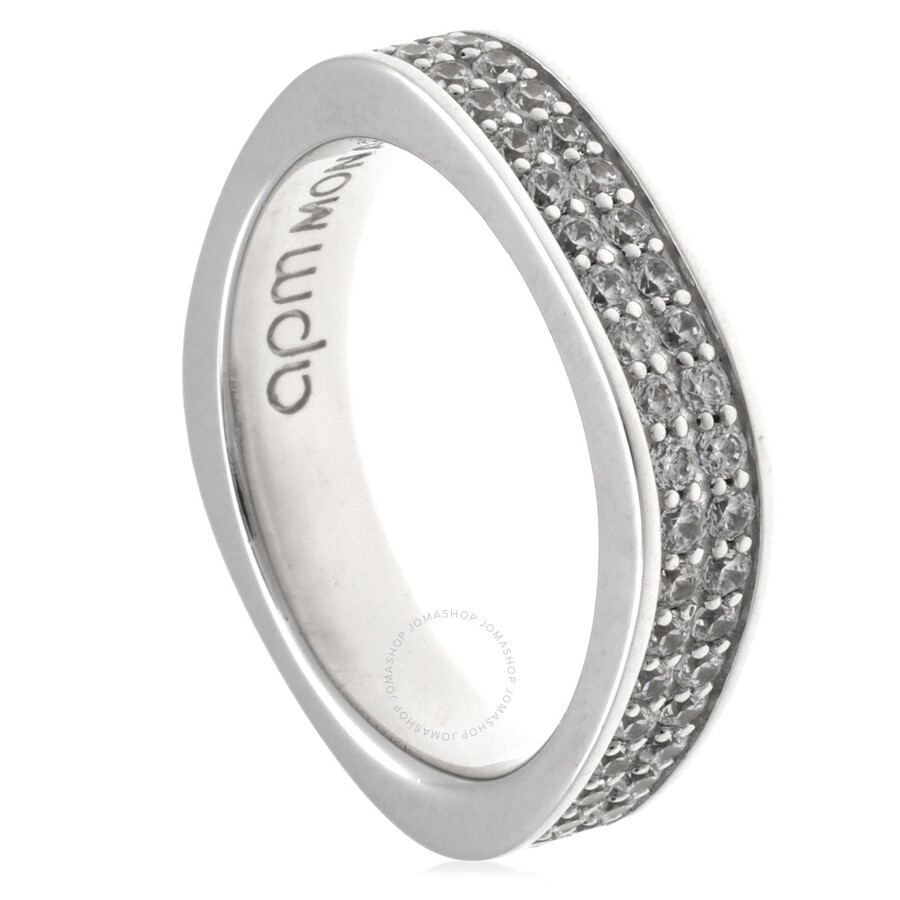 Apm Monaco Ladies Chunky Pave Embellished Ring