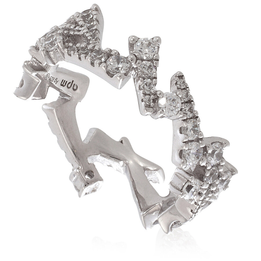 APM monaco 完売品 size:56 Apm Monaco Ladies Eclat Silver-toned Crystal Embellsiehed
