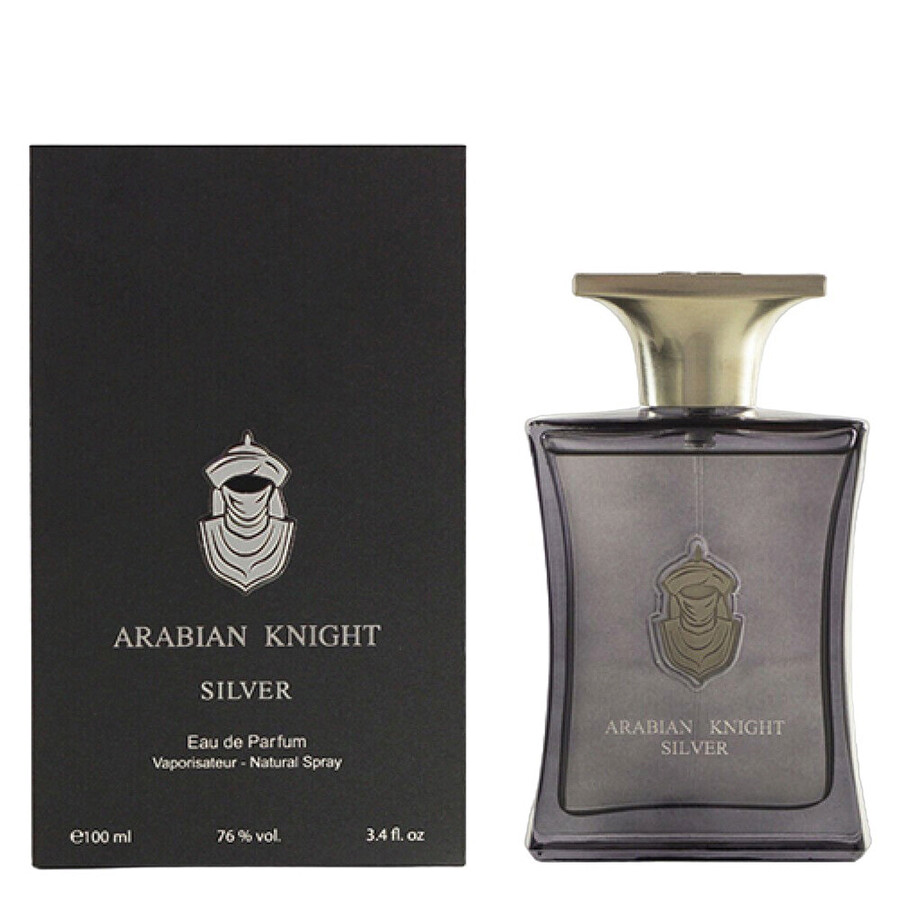 Shop Arabian Oud Men's Arabian Knight Silver Edp Spray 3.38 oz Fragrances 6281101824229 In Knight / Silver