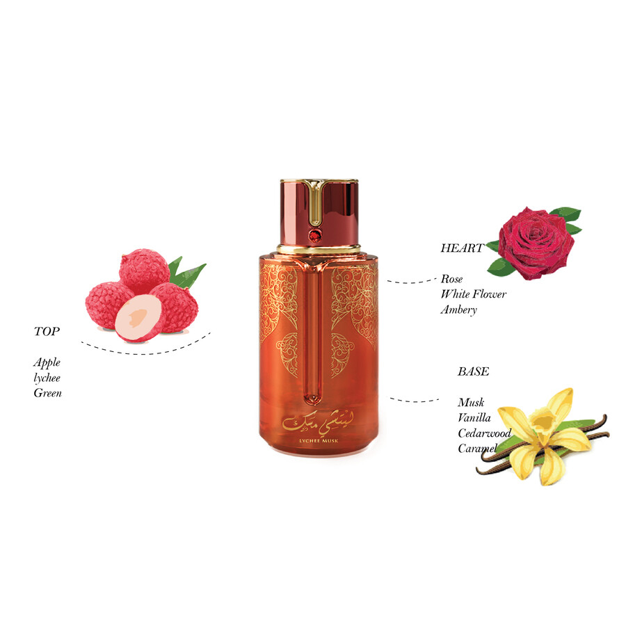 Arabiyat Prestige Ladies Lychee Musk Edp Spray 3.4 oz Fragrances 6290361911877