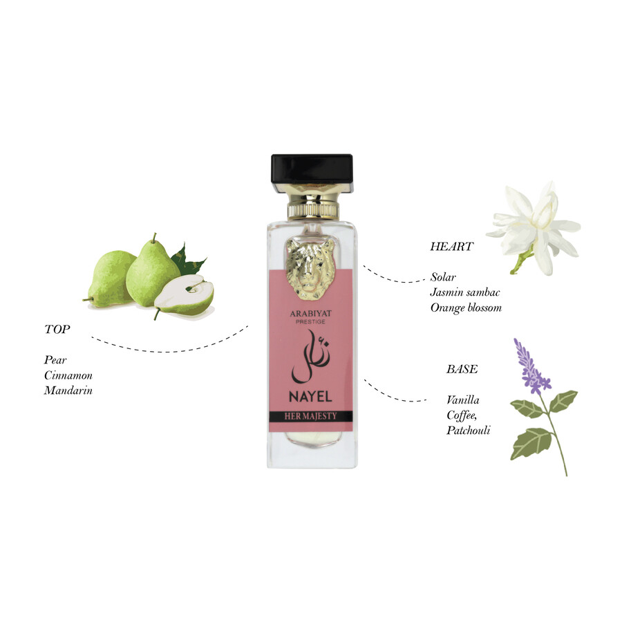 Arabiyat Prestige Ladies Nayel Her Majesty Edp Spray 2.4 oz Fragrances 6290361910511