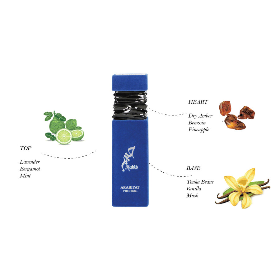 Arabiyat Prestige Men's Habib For Men Edp Spray 3.4 oz Fragrances 6290361912409