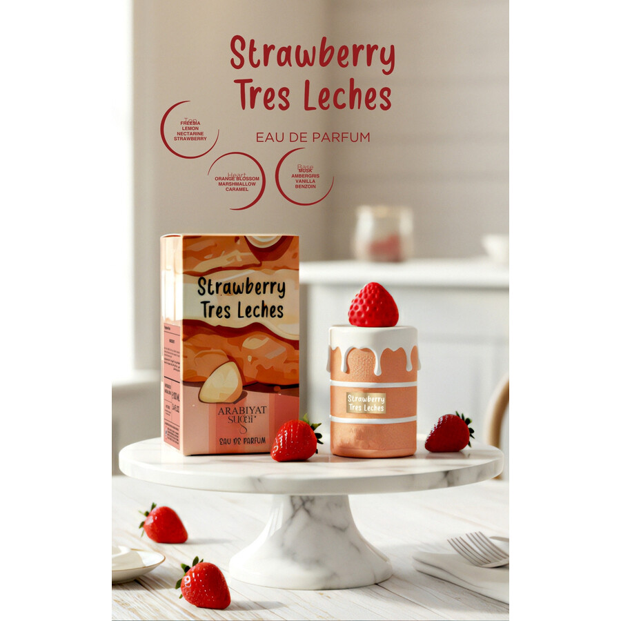 Arabiyat Sugar Ladies Strawberry Tres Leches Edp Spray 3.4 oz Fragrances 6290361916971