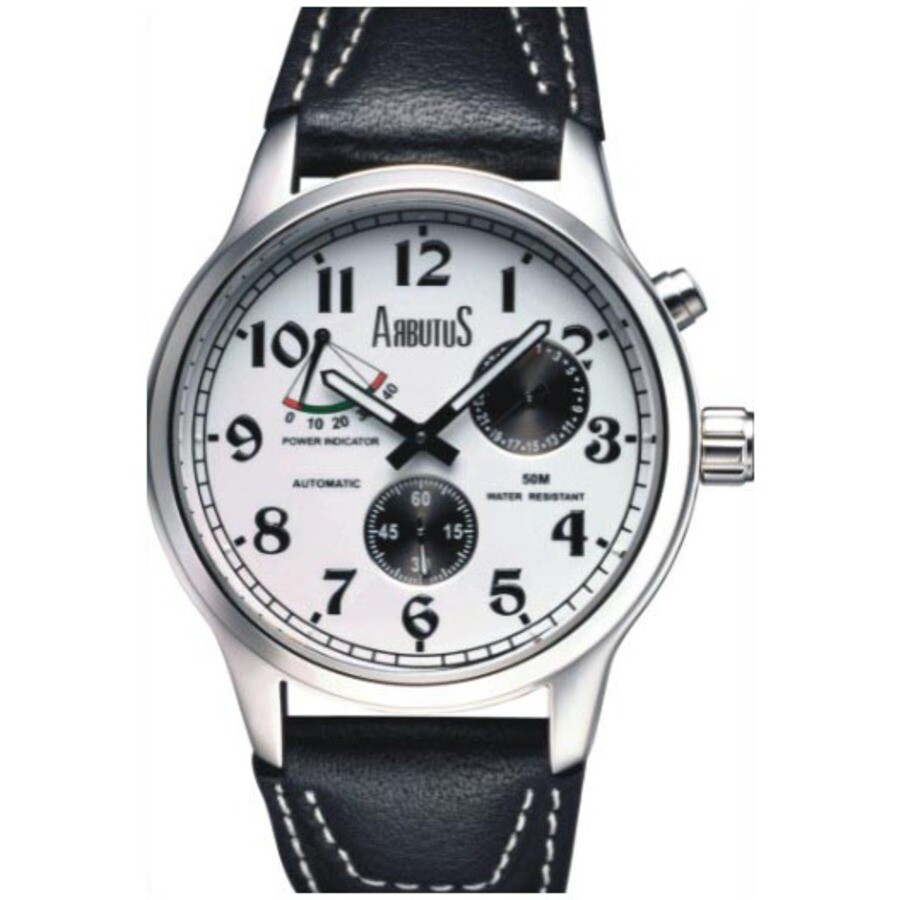 Arbutus Automatic White Dial Men's Watch AR0089WS