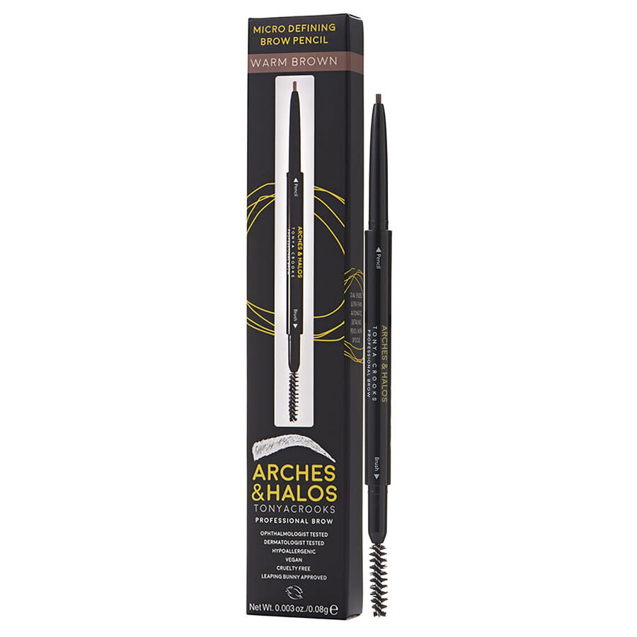 Arches & Halos Ladies Micro Defining Brow Pencil 0.003 oz Warm Brown Makeup 818881020822 In Brown