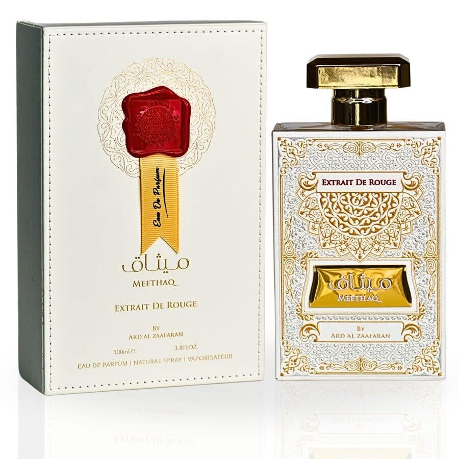 Ard Al Zaafaran Men's Meethaq Extrait De Rouge Edp Spray 3.4 oz Fragrances 6438585524781