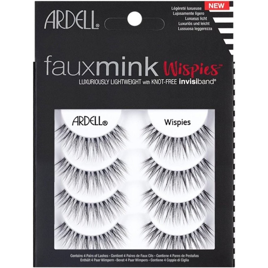 Ardell Ladies Lash Faux Mink Wispies 4 Pack Makeup 074764674098