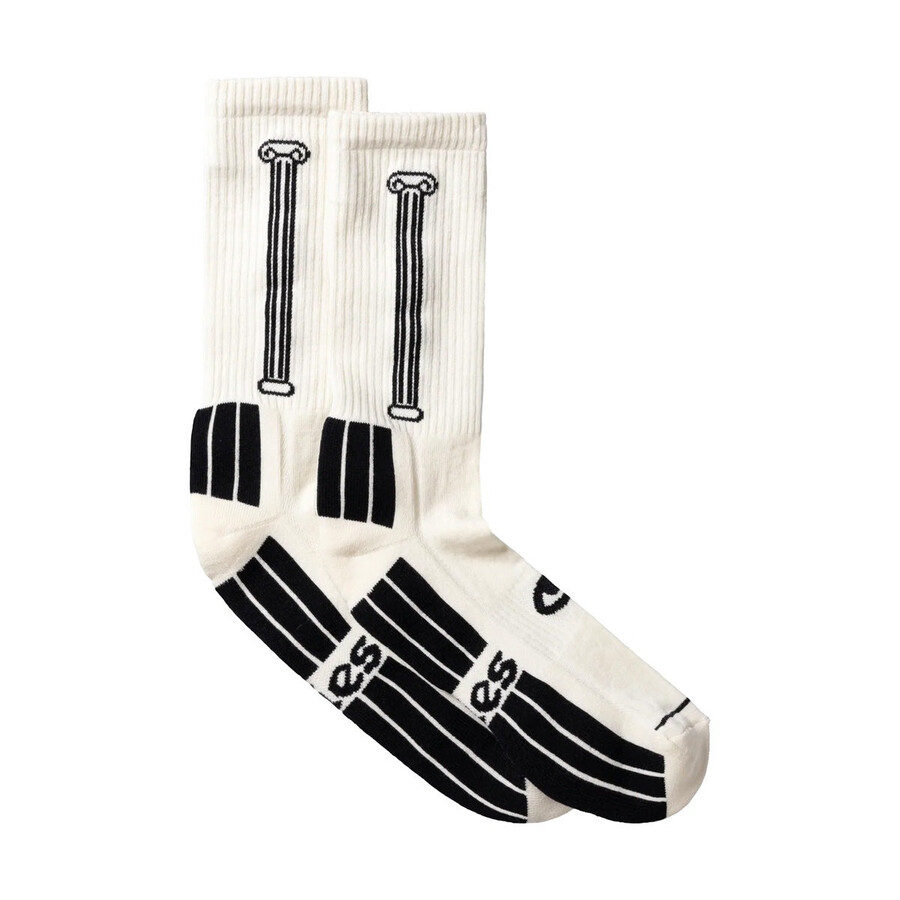 Aries Men's Ecru Column Socks