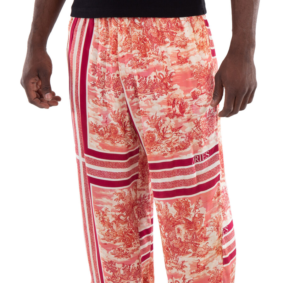 Men's Multicolor Toile De Jouy Slacker Pants